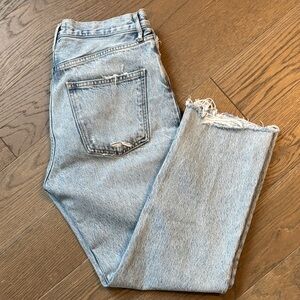 Agolde Faded Blue Denim Jeans